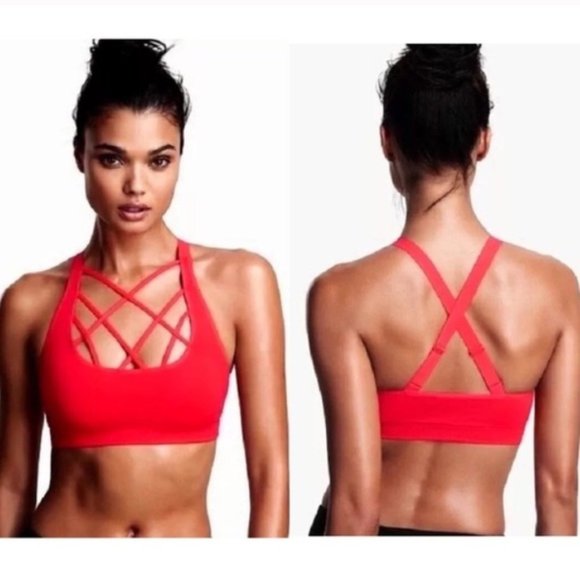 victoria secret strappy sports bra
